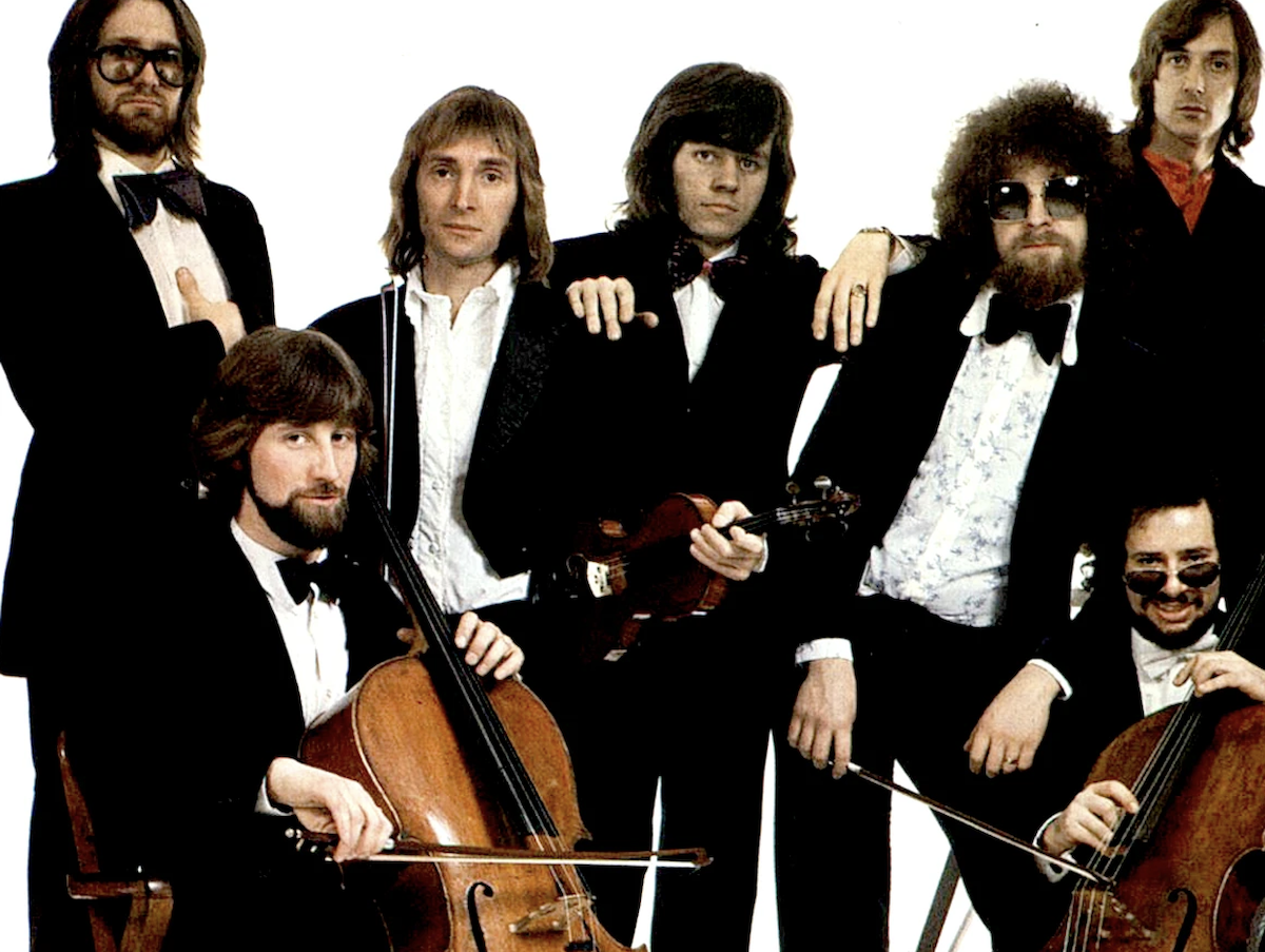 Electric Light Orchestra ELO looking very orchestral