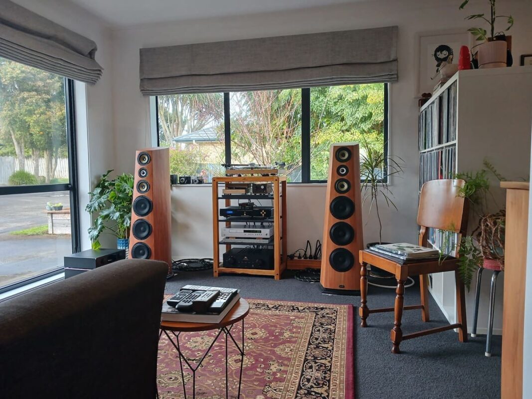 M2Tech Classic integrated amplifier set up with gear at the reviewers own home