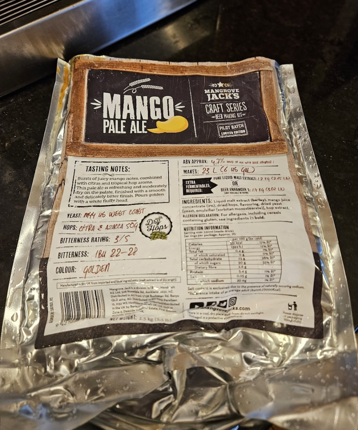 Mangrove Jacks Brew Beer Starter Kit Home Brew review